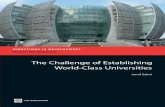 The Challenge of Establishing World-Class Universities …siteresources.worldbank.org/EDUCATION/Resources/278200...Foreword ix Acknowledgments xiii Abbreviations xv Executive Summary