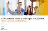 SAP Enterprise Portfolio and Project Management Latest ... · CUSTOMER Volker Faisst November 3rd, 2017 SAP Enterprise Portfolio and Project Management Latest Updates and Roadmap