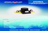 GIGAVAC GXCAN15 SmartTactor Over Current Sensing Contactor Amp 12-800 Vdc Automatic-Trip, Over-Current Contactor with CAN-BUS Communication GXCAN15 FEATURES Chassis level power terminals