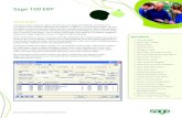 Sage 100 ERP - Home - NewGen Business Solutions€¦ · Sage 100 ERP REPORTS • Routing Listing • Work Order Traveler • Picking Sheet • Dispatch Sheet • Operation Ticket