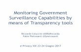 Monitoring Government Surveillance Capabilities by …urna.winstonsmith.org/materiali/2017/atti/ep2017se_14_coluccini... · Monitoring Government Surveillance Capabilities by means