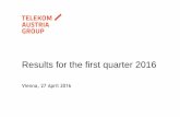 Results for the first quarter 2016 - Telekom Austriacdn1.telekomaustria.com/final/en/media/pdf/pr-results-qu1-2016.pdf · > Network swap (singleRAN, single vendor) generates OPEX