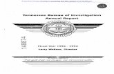 Tennessee Bureau of Investigation Annual Report - … · Tennessee Bureau of Investigation Annual Report ... Legal Counsel ... the Director organized an ad hoc committee of distinguished