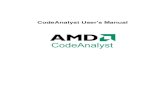 CodeAnalyst User's Manual - Home - AMDdeveloper.amd.com/.../CodeAnalyst_linux_users_guide-1.0.pdfCodeAnalyst User's Manual vi 8.1.1. Related Topics 123 8.2. Tutorial - Prepare Application