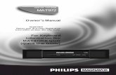 Internet Terminal MAT972 - Philips · Owner’s Manual Important! Return your Warranty Registration Card within 10 days. See why inside. webtv Smartcard Power Connected Message Internet