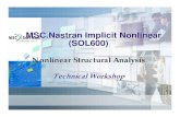 MSC.Nastran Implicit Nonlinear (SOL600)web.mscsoftware.com/events/vpd2004/na/proceedings/... · MSC.Nastran Implicit Nonlinear – SOL600: ... $ NASTRAN input file created by MSC.Nastran