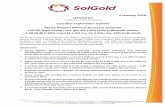3 January 2018 SolGold plc - RNS Submit · 3 | P a g e SolGold plc UK Company No. 5449516 ARBN 117 169 856 Phone: +61 (0) 7 3303 0660 Email: info@ SolGold.com.auWebsite: www. Street