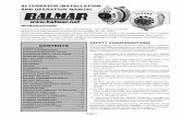 ALTERNATOR INSTALLATION AND OPERATION … ALTERNATOR MOUNTING STYLES Due to the large number of engine makers and engine models, Balmar cannot guaran-tee a drop-in replacement for