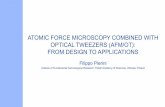 ATOMIC FORCE MICROSCOPY COMBINED WITH … FORCE MICROSCOPY COMBINED WITH OPTICAL TWEEZERS ... Nanotechnology: ... The slope of the fit lines ...
