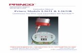 Princo Models L2631 & L2631R · Princo Models L2631 & L2631R ... Control and Indicator Locations, ... proportional increase in capacitance and RF current flow as level rises.