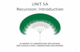UNIT 5A Recursion: Introduction15110-n15/lectures/unit05-1-Recursion.pdf · UNIT 5A Recursion: Introduction 1 ... def factorial(n): result = 1 # initialize accumulator var ... Fibonacci