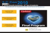 6th Annual Scientific Symposium - 15th Year of …Brochure).pdf3-C Con 2010 6th Annual Scientific Symposium - 15th Year of Academics Final Program January 8, 2010 (8 pm to 10 pm) Hotel