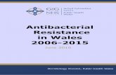 Antibacterial Resistance in Wales 2006-2015 Resistance... · Antibacterial Resistance in Wales 2006-2015 ... as fluoroquinolones and carbapenems where ... This report focuses on comparisons