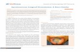 Spontaneous Lingual Hematoma: A Rare Entitymedcraveonline.com/JOENTR/JOENTR-02-00007.pdfLingual hematoma is a rare entity without any previous ... Surgery, Universidad Autonoma Madrid,