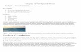 Section 1 Ocean Circulation - Mrs. Kaser's Science Page 16 The... · Chapter 16 The Dynamic Ocean Section 1 Ocean Circulation Key Concepts How do surface currents develop? How do