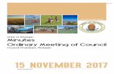 Shire of Wickepin Council Meeting 15 November … of Wickepin Council Meeting 15 November 2017 ... Shire of Wickepin Council Meeting ... • Shire Representatives CEO Mr Mark Hook,