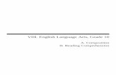 A. Composition B. Reading Comprehension · VIII. English Language Arts, Grade 10 A. Composition. B. Reading Comprehension. 89. MCAS2017Gr10S12ELARID. Grade 10 English Language Arts