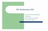 HF Antennas 101 - Saratoga Amateur Radio Associationk6sa.net/media/20100303 Antennas 101 (FINAL).pdfHF Antennas 101 l A good antenna may be the most important component of a good HF