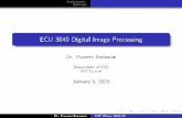 ECU 3040 Digital Image Processing - National Institute of ... · ECU 3040 Digital Image Processing ... Gonzalez and Woods, Digital Image Processing 3rd ... neural networks and image
