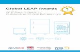 2017 Buyer’s Guide for Outstanding Off-Grid Refrigerators · The Global LEAP Awards An international competition that identifies and promotes the world’s best, most energy-efficient