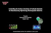 Controlling the Surface Chemistry of Cathode Materials …cii-resource.com/cet/FBC-05-04/Presentations/BAT/Lin_Feng.pdf · Controlling the Surface Chemistry of Cathode Materials ...