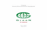 Canon Green Procurement Standards Ver. 10 · Ver.10.01 2 Canon Green Procurement Standards ... do not apply for the time being to packaging in such cases as each Canon group’s delivery