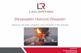 Deepwater Horizon Disaster - MTS Houston Horizon Disaster: Blowout, Oil Spill, ... cementing and mudlogging ... Built for use in deepwater Gulf of Mexico in water