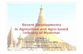 Recent Developments in Agriculture and Agro-based … · Recent Developments in Agriculture and Agro-based ... HRD in agricultural Workforces ... development of agriculture and agro‐based