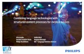 Combining language technologies with structured … Philips_SDL... · Combining language technologies with structured content processes for medical devices ... Global SXO/SEO ...
