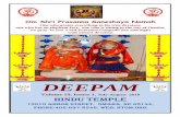Om Shri Prasanna Ganeshaya Namah - Hindu Temple ...hindutemplenebraska.org/uploads/deepam/1001_Deepam - 2010...1 Om Shri Prasanna Ganeshaya Namah One who grants everything to his true