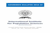 International Institute for Population Sciencesiipsindia.org/pdf/IIPS_Admission_Bulletin2018_19.pdf ·  · 2018-01-25The International Institute for Population Sciences (IIPS) ...