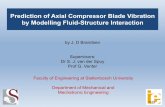 Prediction of Axial Compressor Blade Vibration by … of Axial Compressor Blade Vibration by Modelling Fluid-Structure Interaction Faculty of Engineering at Stellenbosch University