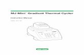 MJ Mini Gradient Thermal Cycler - Bio-Rad · Wherever this symbol appears, always consult note in this manual ... n one MJ Mini thermal cycler n MJ Mini Gradient Thermal Cycler Instruction