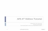 APA 6th Edition - mydsn.netmydsn.net/FortisOnline/documents/APA6thEditionMPost.pdf · Summary, Cntd. Basic ... tone, economy of expression, precision and clarity, and linguistic devices.