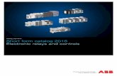 Catalog | April 2016 Short form catalog 2016 Electronic ... · 2CDC 110 095 C0201 | Electronic relays and controls | Short form catalog 2016 4 CT-D CT-E CT-S A UL508, CAN/CA C22.2