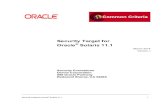 Oracle Solaris 11 Security Target - Common Criteria ST v2... · Security Target for Oracle® Solaris 11.1 i Security Target for Oracle® Solaris 11.1 March 2014 Version 2 Security