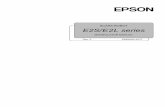 SCARA ROBOT E2S/E2L series - files.support.epson.com · ii E2S/E2L Rev.5 FOREWORD Thank you for purchasing our robot products. This manual contains the information necessary for the