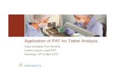 Application of PAT for Tablet Analysis - ISPE - DACH · Application of PAT for Tablet Analysis. Agenda 2 ... Method Validation ICH Q2 19| ISPE ... Method Transfer 21| ISPE ...