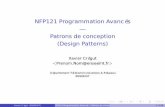 NFP121 Programmation Avancés Patrons de …cregut.perso.enseeiht.fr/ENS/2013-cnam-nfp121/CONTENU/...Qu’est ce qu’un patron de conception ? Déﬁnition : Un patron de conception
