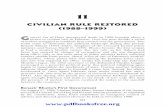 CIVILIAN RULE RESTORED (1988–1999) Year Pak Studies Fall 2015/Section A... · 225 11 CIVILIAN RULE RESTORED (1988–1999) G eneral Zia ul-Haq’s unexpected death in 1988 brought