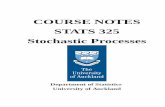 COURSE NOTES STATS 325 Stochastic Processesfewster/325/notes/325book.pdf · Chapter 1: Stochastic Processes 4 What are Stochastic Processes, and how do they ﬁt in? STATS 310 Statistics