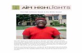 Aim High Achiever Heads to the White House! High Achiever Heads to the White House! Aim High Alumni and TA Rodrick Brown has been selected to attend Michelle Obama's "Beating the Odds"