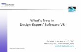 Design-Expert Software V8 - STATCON · See these tools put to use in the following case study. What's New in Design-Expert V8 10 ... Too many Design-Expert V8 features with too little