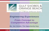 Engineering Experiences From Concept to … Tourism Summit - Gulf Shores...From Concept to Competitive Advantage By: ... Future Connections ... Engineering Experiences From Concept