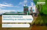 Specialty Chemicals Unleashing an industry leader… ·  · 2018-03-13World class Specialty Chemicals business 3 ... * Ethylene and Sulfur Derivatives and Polymer Chemistry are reported