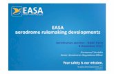 EASA aerodrome rulemaking developments ·  · 2018-03-08EASA aerodrome rulemaking developments ... ADR.OR.D •Subpart E Aerodrome Manual and documentation ADR.OR.E Annex IV Part-Operations