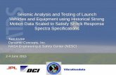 Seismic Analysis and Testing of Launch Vehicles and … · C. Harris, Shock and Vibration Handbook, Fourth Edition; W.J. Hall, Chapter 24, Vibrationdata of Structures Induced by Ground