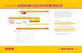 MyDHL QUICK REFERENCE GUIDE - DHL Express · Ci l New User? Register Now 3. Select the Country and click Next Note ... MyDHL QUICK REFERENCE GUIDE 1 2 3 4. MyDHL 2 5. Select the radio