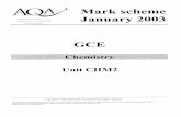 GCE January 2003 Mark Scheme - Chemistry · GCE January 2003 Mark Scheme - Chemistry Author: AQA Created Date: 8/16/2003 10:49:16 AM ...