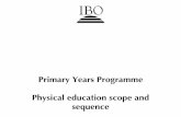 Primary Years Programme Physical education … Years Programme Physical education scope and sequence Primary Years Programme Physical education scope and sequence August 2003 © International